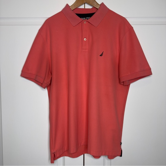 Nautica Other - Nautica Men's Performance Deck Polo Shirt XL Coral Classic Fit
